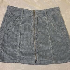 American Eagle Outfitters Light Blue Corduroy Pencil Skirt